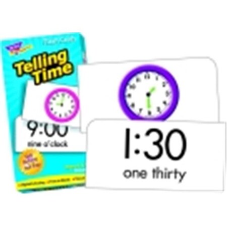 Trend Enterprises Trend Enterprises Telling Time Flash Cards - Pack 96 241658